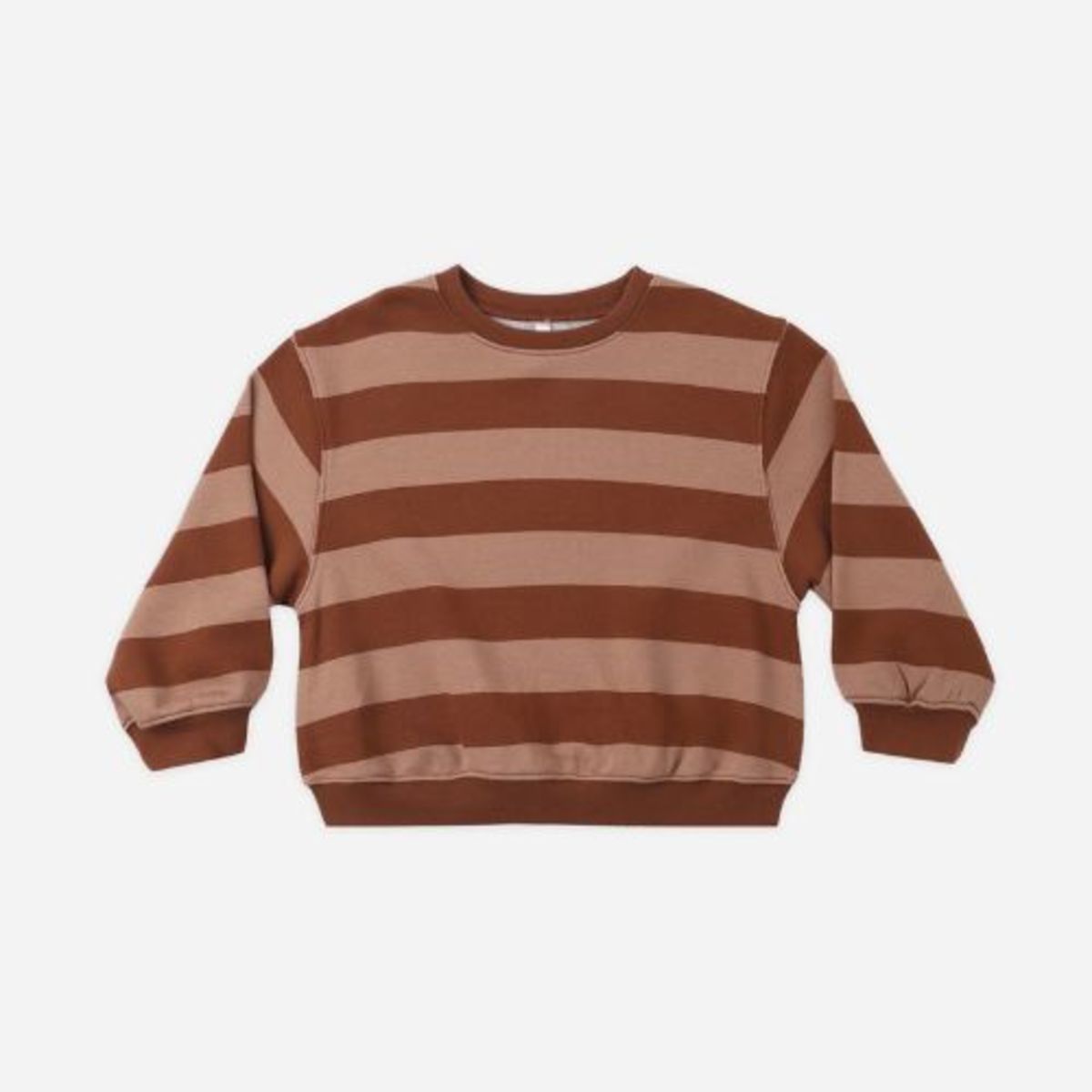 Heart With Rylee In It KIDS Rylee + Cru Oversized Sweatshirt - Brick Stripe | Garmentory