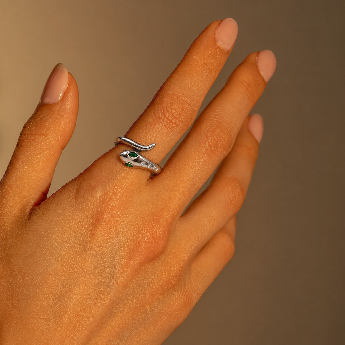 Milk & Rose Classic Snake Ring | Garmentory