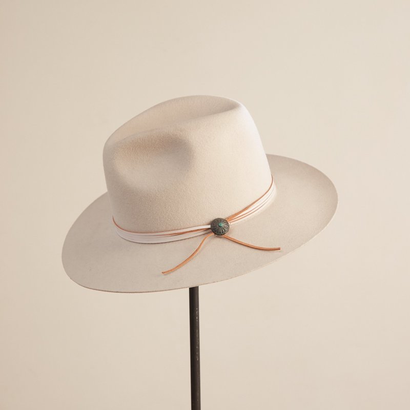 Lovely Bird Brooklyn Stiff Fedora - Navajo White | Garmentory display picture 2