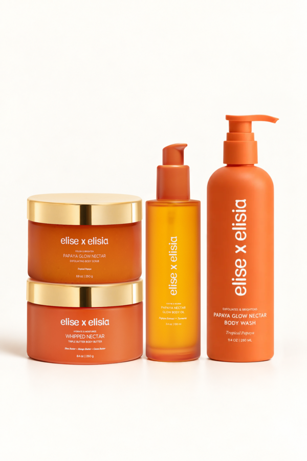 elise x elisia Papaya Glow Nectar Bodycare Collection | Garmentory