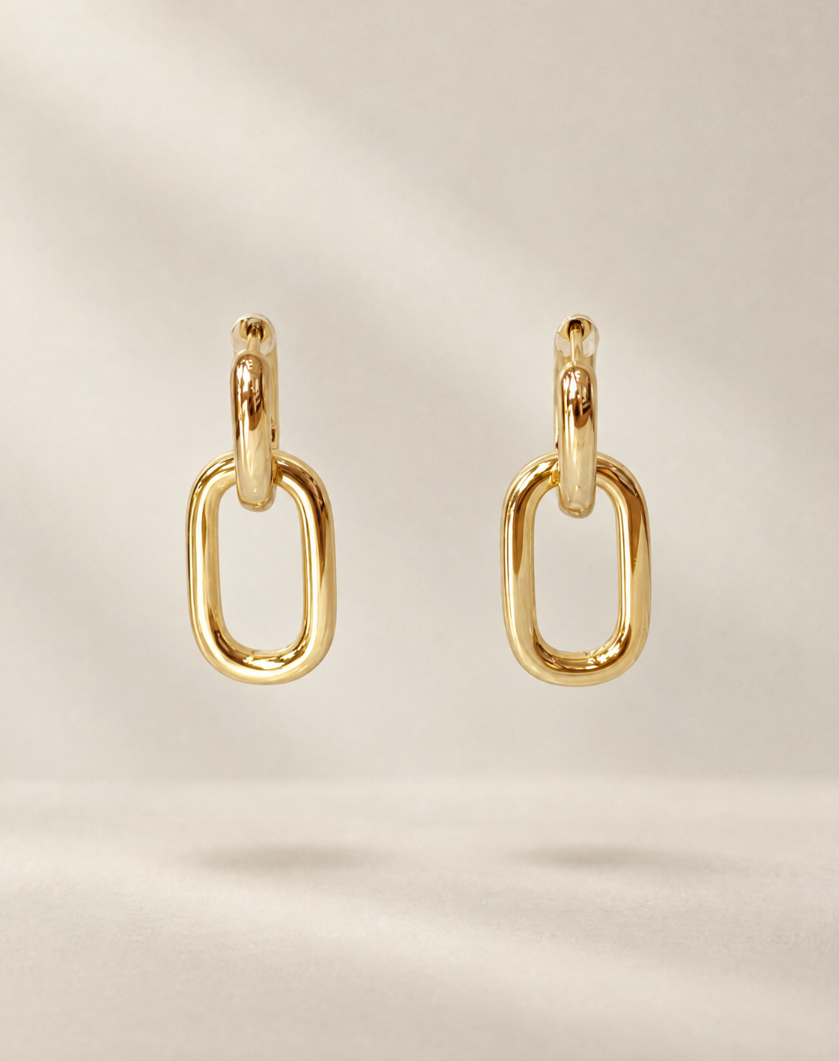 Dear Neighbor Chain Link Hoops - Gold | Garmentory