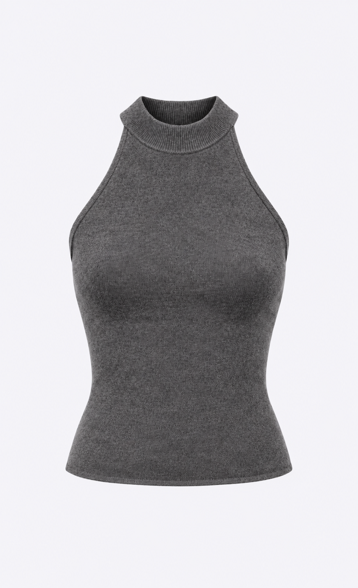 Video Processor Label Nonchalant Label Tulsa Cashmere Halter Top - Gray | Garmentory