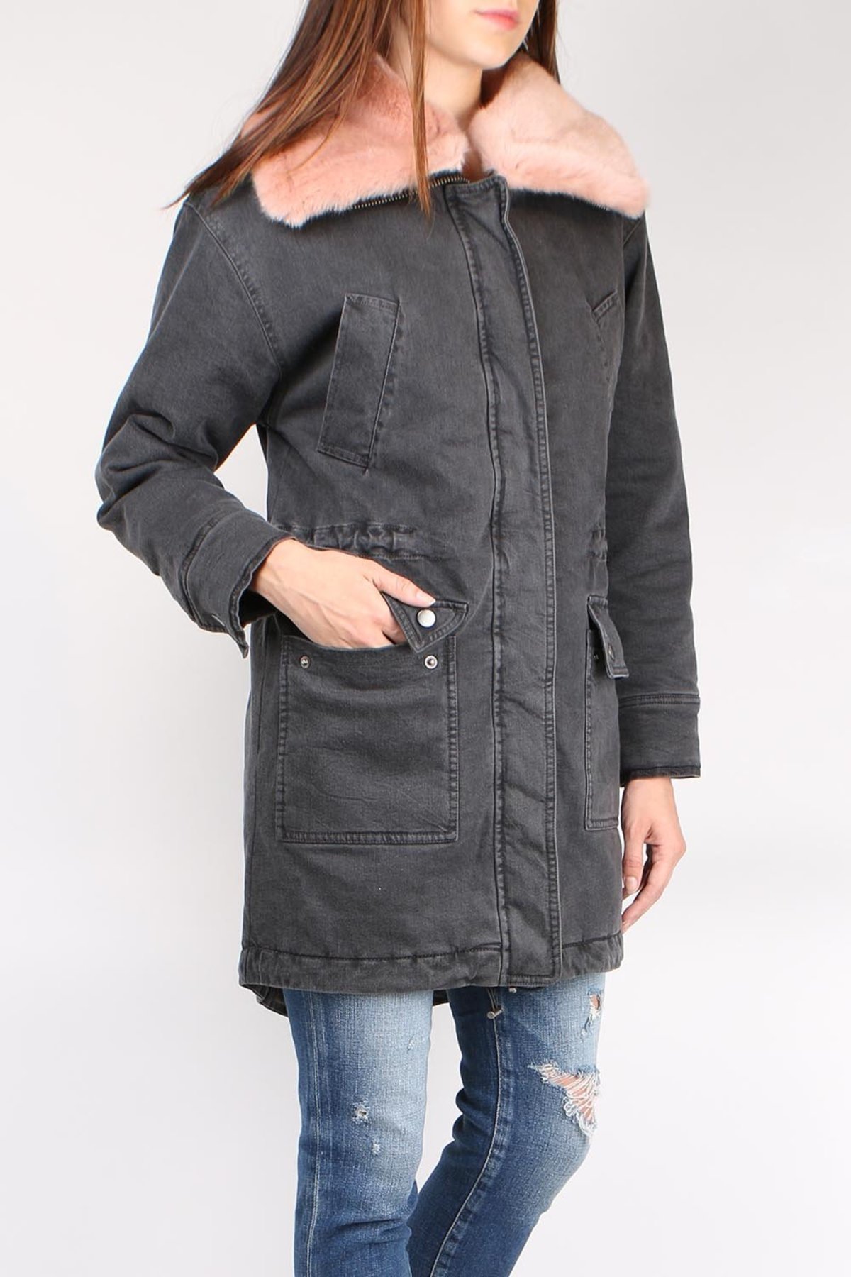 Margaret O'Leary Squaw Valley Coat - Charcoal - Image 2 of 3