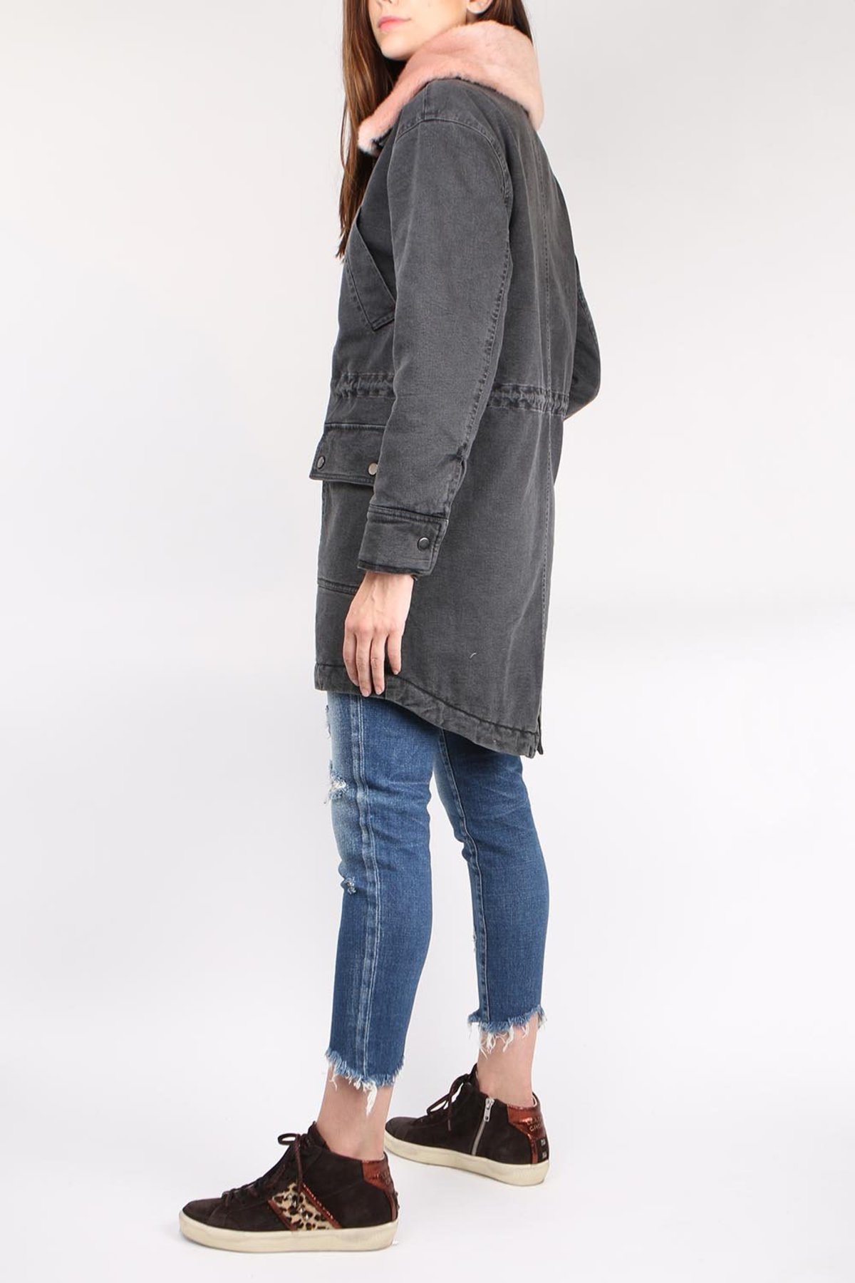 Margaret O'Leary Squaw Valley Coat - Charcoal - Image 3 of 3