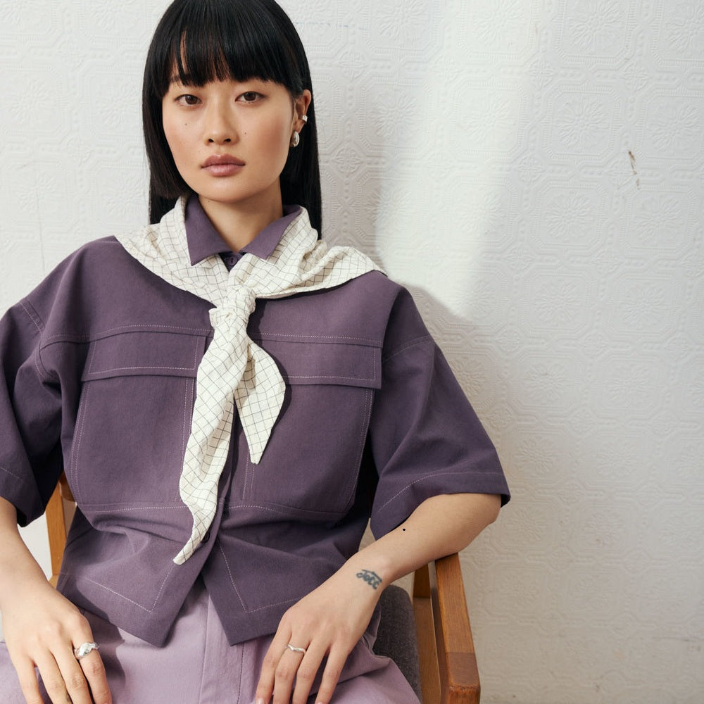 Eve Gravel Triangle Scarf | Garmentory
