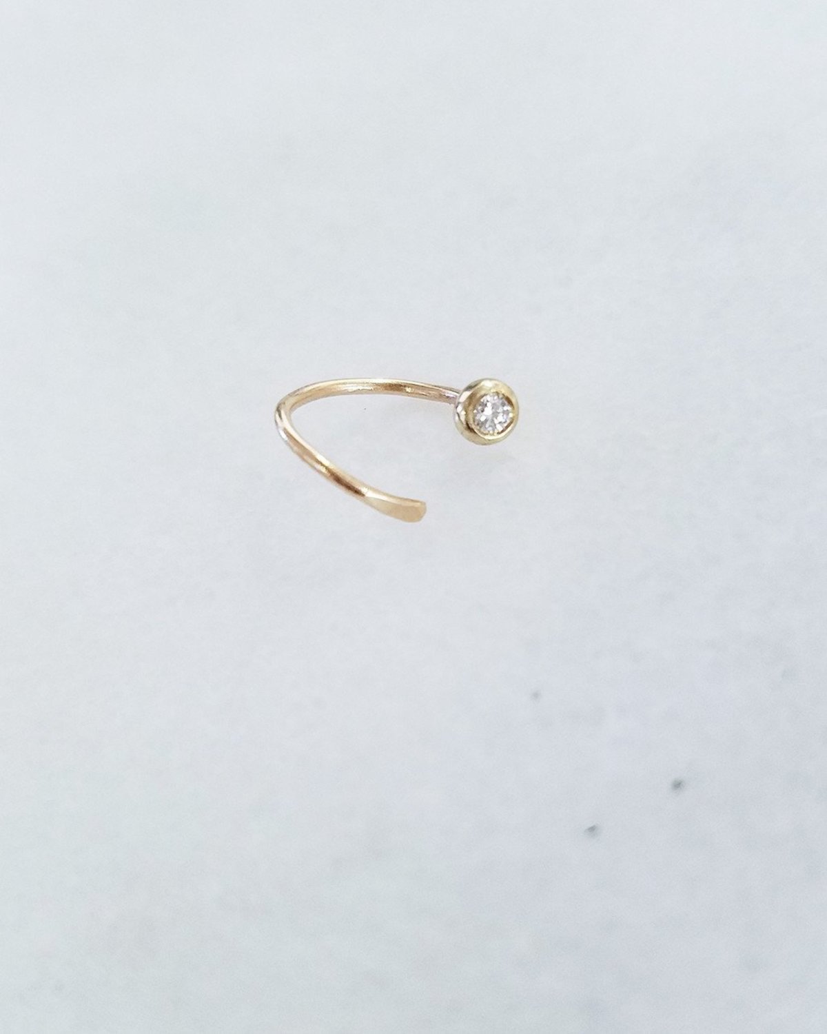 Blanca Monrós Gómez CURLY DIAMOND SEED STUD - 14k Yellow Gold - Image 1 of 2