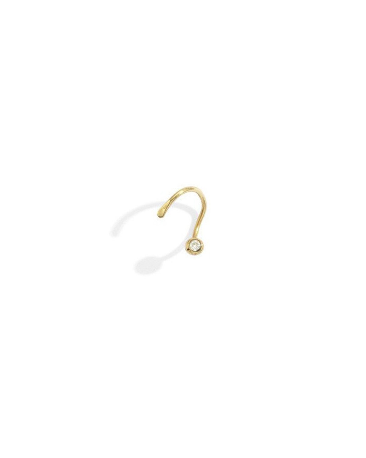 Blanca Monrós Gómez CURLY DIAMOND SEED STUD - 14k Yellow Gold - Image 2 of 2