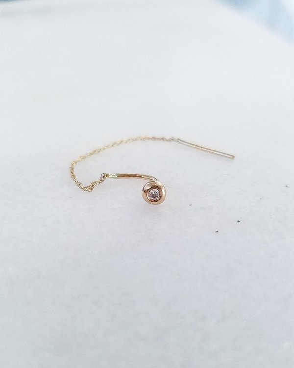 Blanca Monrós Gómez Diamond Seed Stitch Earring - Gold Blanca Monrós Gómez Diamond Seed Stitch Earring - Gold