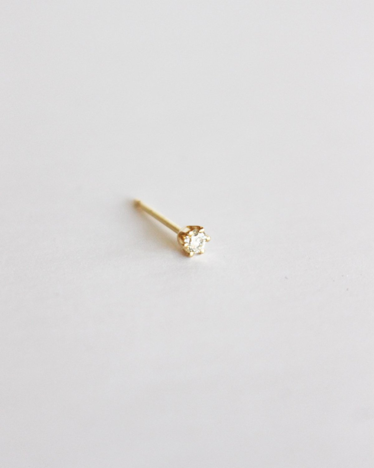 Blanca Monrós Gómez LITTLE STUD - 14K YELLOW GOLD/WHITE DIAMOND - Image 1 of 1