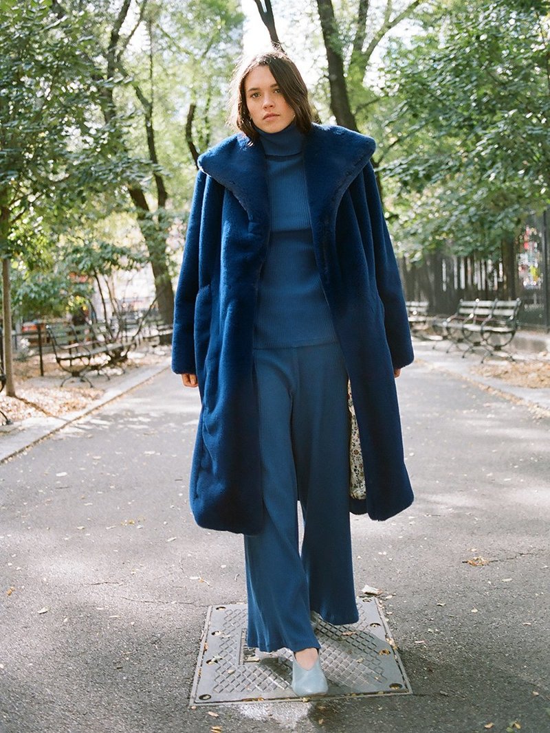 Samantha Pleet SOVEREIGN COAT Sapphire Blue