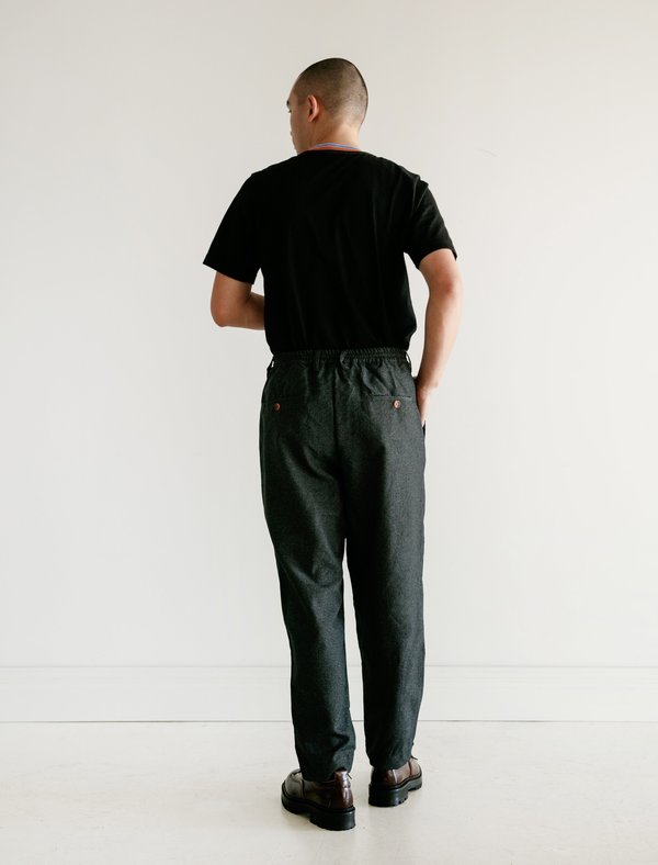 Marni Drawstring Trouser - Grey Check Marni Drawstring Trouser - Grey Check