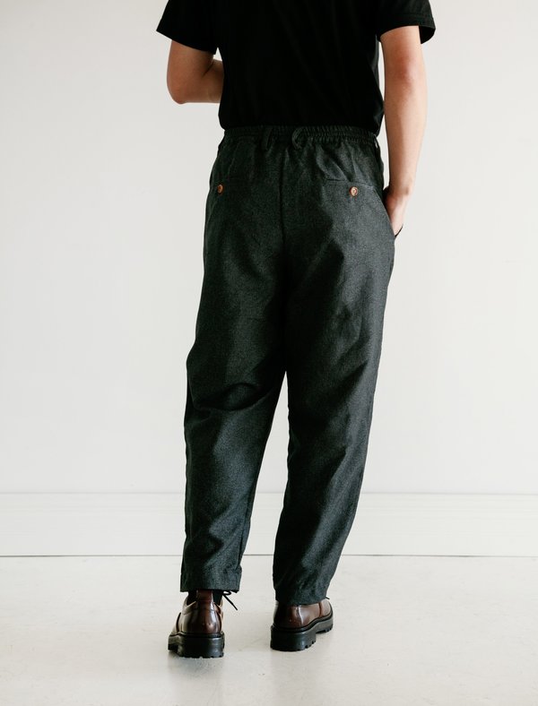 Marni Drawstring Trouser - Grey Check Marni Drawstring Trouser - Grey Check