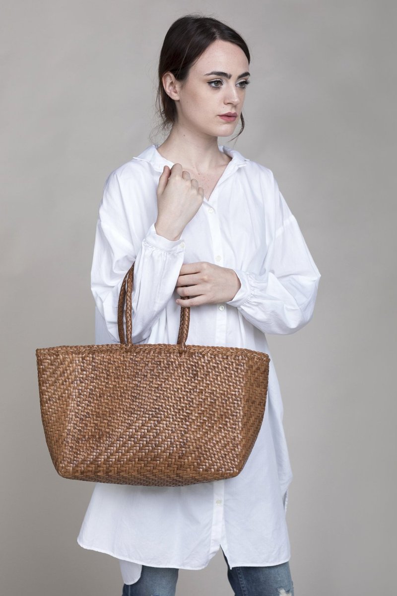 Dragon Diffusion Grace Basket Big Bag Tan