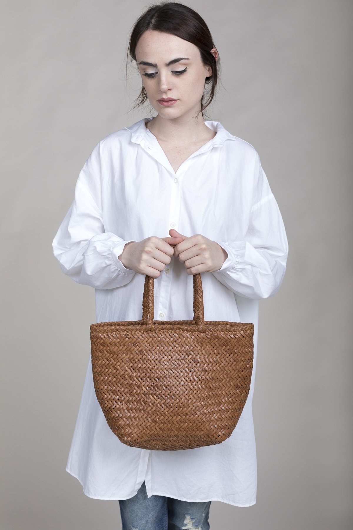 GRACE BASKET SMALL Dragon Diffusion ベージュ Dragon Diffusion - Grace Basket Small Tan