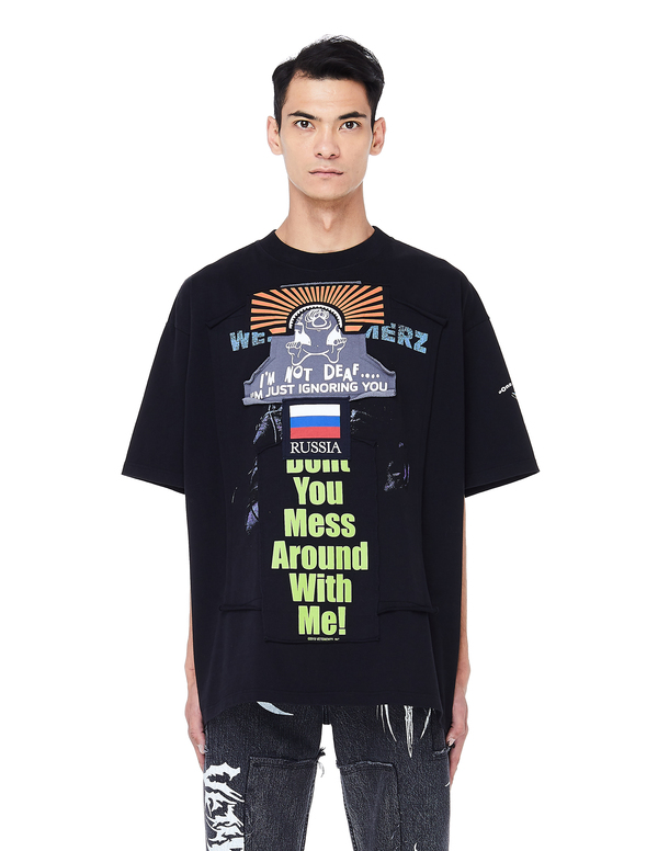 Vetements Russia Cotton T-shirt with Patches | Garmentory