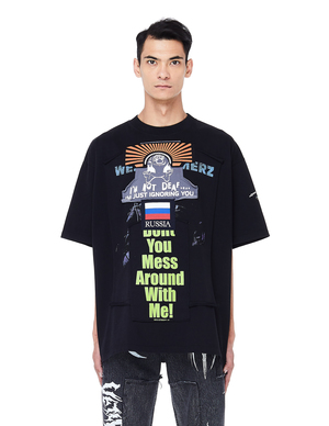 Vetements Russia Cotton T-shirt with Patches | Garmentory