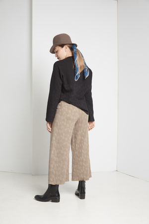 Black Crane Jacquard Top Black Crane Jacquard Top