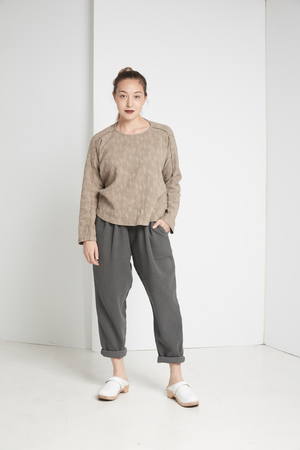 Black Crane Jacquard Top Black Crane Jacquard Top