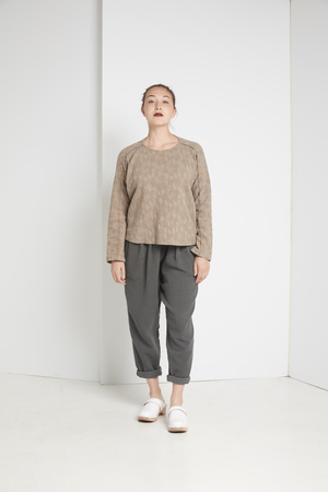 Black Crane Jacquard Top Black Crane Jacquard Top