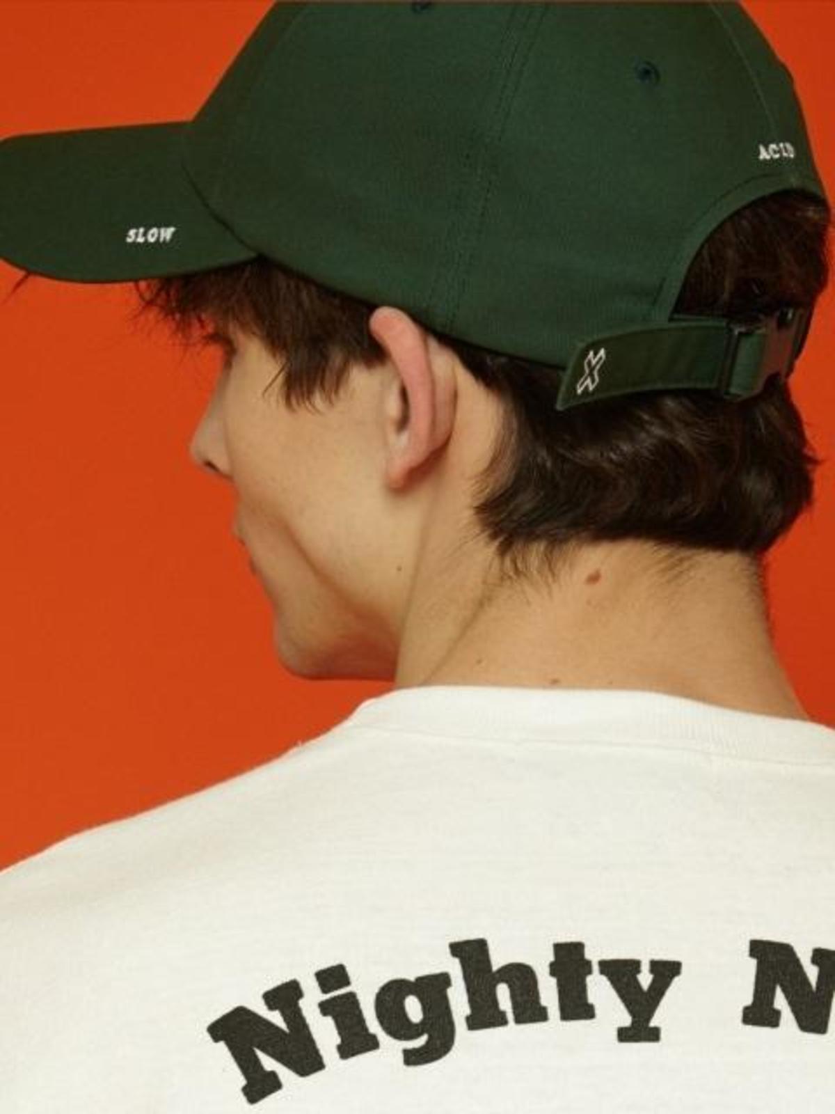 ☆SLOW ACID☆ [UNISEX] X buckle cap (black) スローアシッド(SLOW ACID) X Buckle Cap (FLEECE_BLACK
