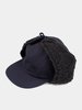 Blue Blue Japan Woven Boa Liner Hunting Cap - Indigo  - Thumbnail 2