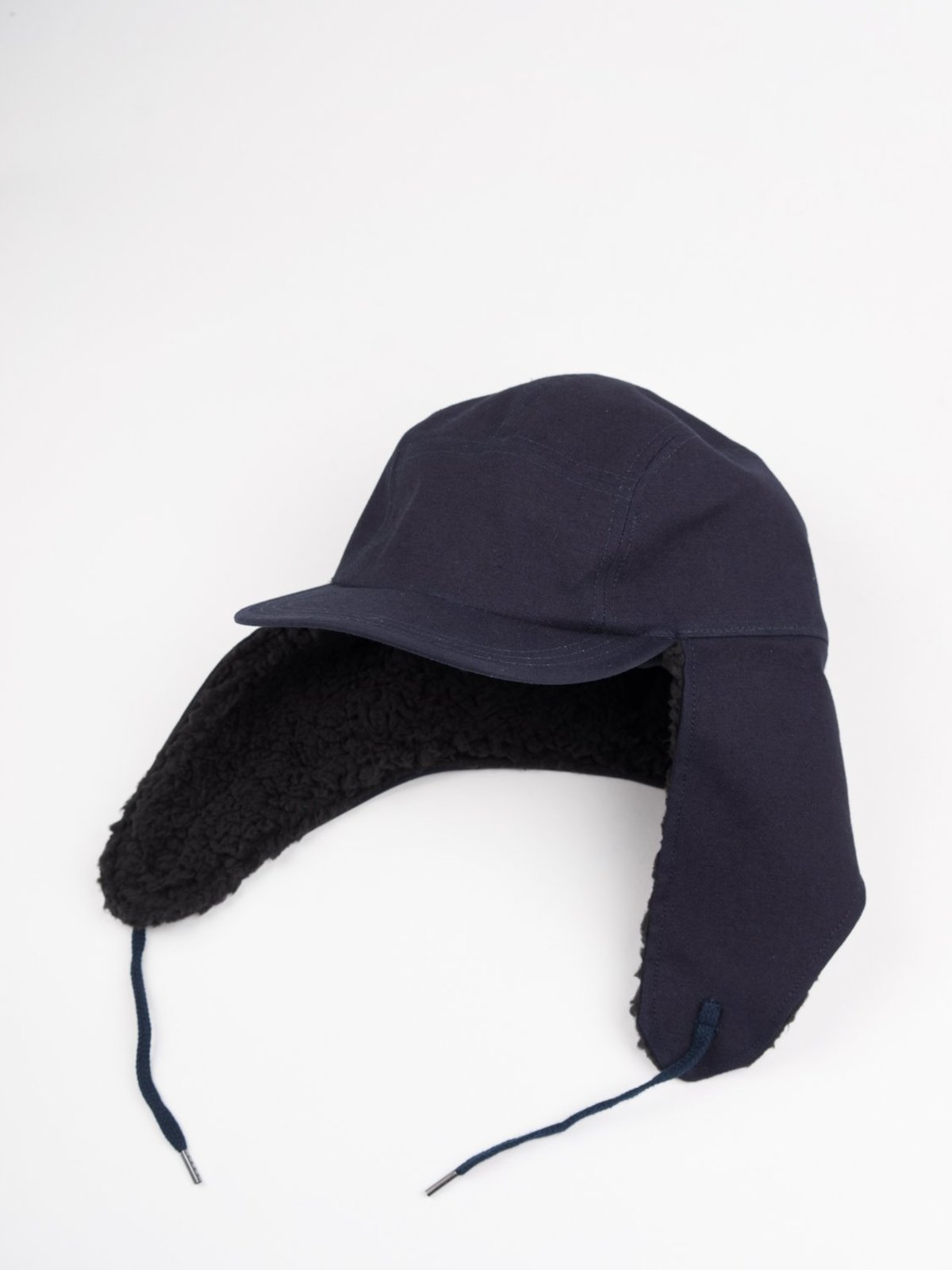 Blue Blue Japan Woven Boa Liner Hunting Cap - Indigo  - Image 3 of 3