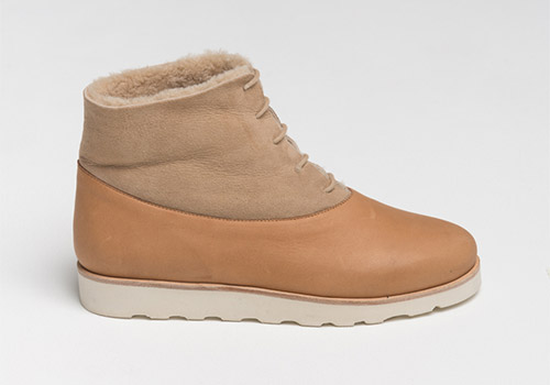 REALITY STUDIO WREN COGNAC BOOTS WITH LAMBSKIN REALITY STUDIO WREN COGNAC BOOTS WITH LAMBSKIN
