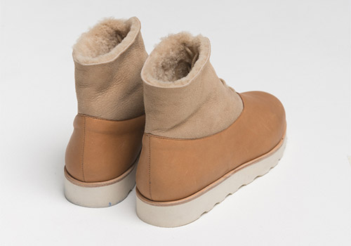 REALITY STUDIO WREN COGNAC BOOTS WITH LAMBSKIN REALITY STUDIO WREN COGNAC BOOTS WITH LAMBSKIN