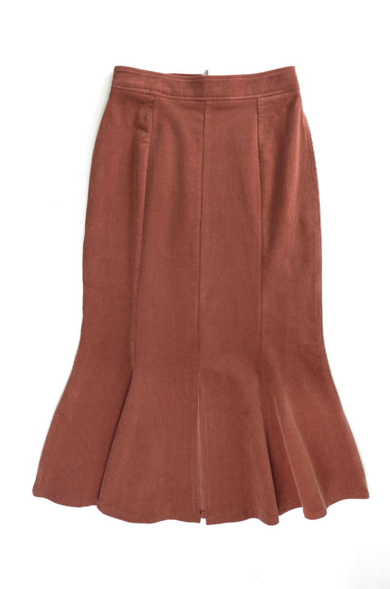 URAGO Corduroy Mermaid Skirt | Garmentory