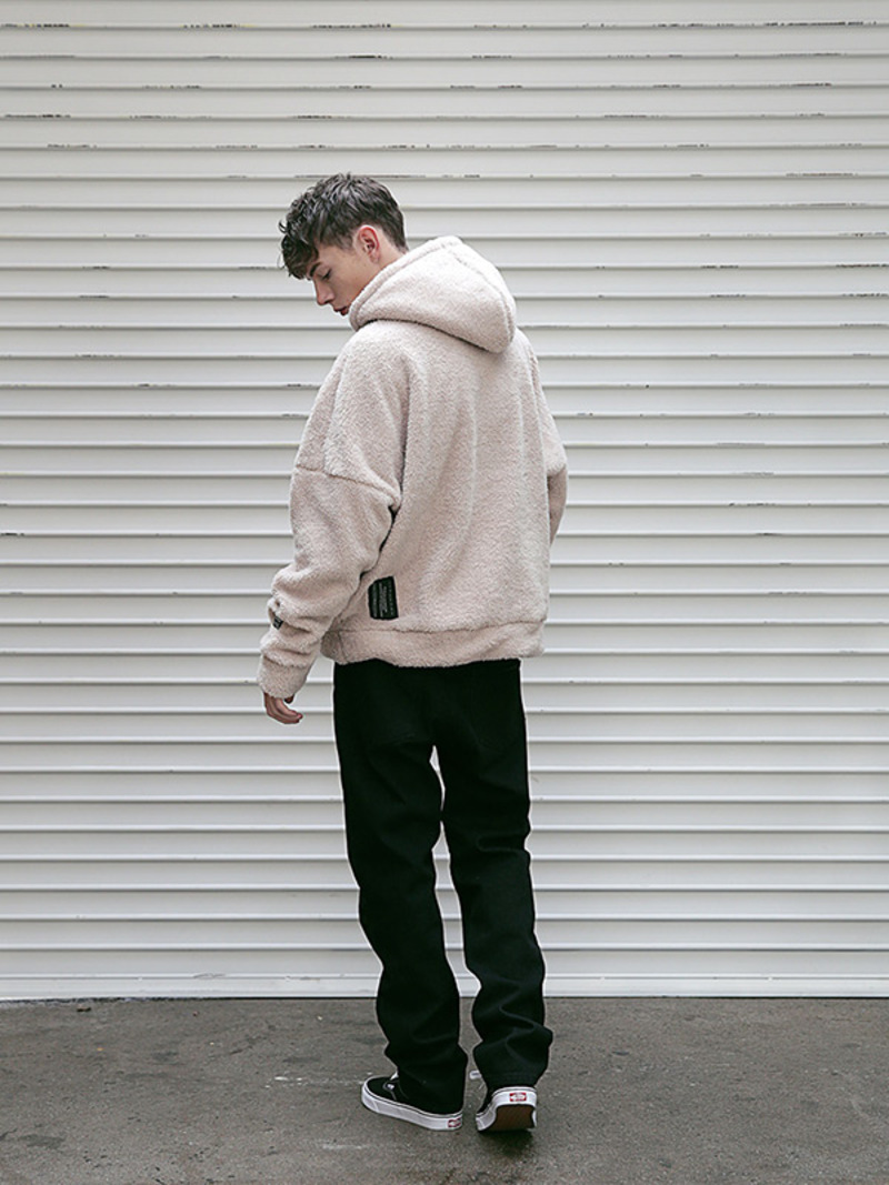 【massnoun】MSNU SOFT WOOL HOODIE Men's MASSNOUN Msnu Soft Wool Hoodie Beige | Garmentory