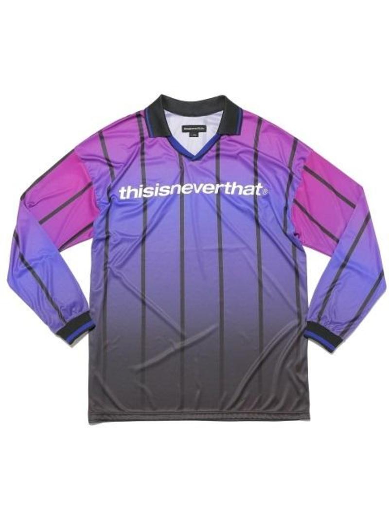 thisisneverthat ★ Football Tee Tシャツ thisisneverthat - Printed Mesh T-Shirt - Purple thisisneverthat