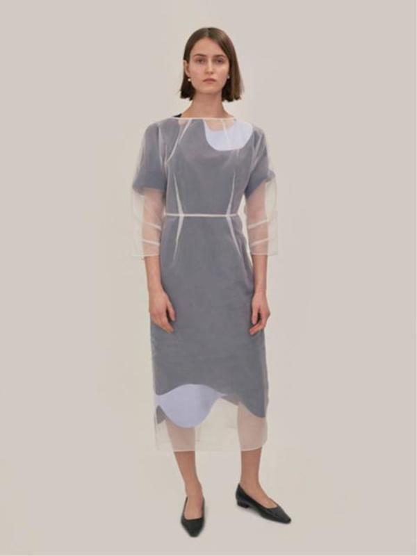 slim fit dress slacks AFENDS Womens Silver Lining - Sheer Dress main image 0
