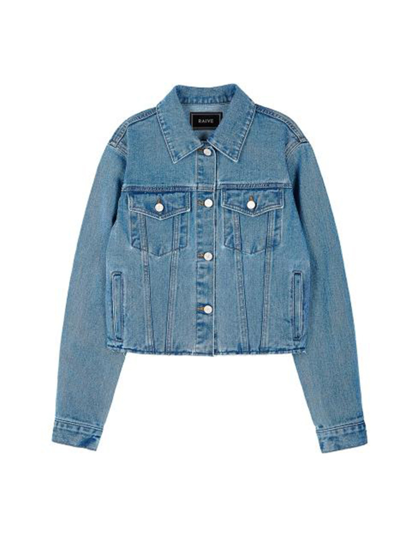 ☆RAIVE☆RING BUTTON CROP JACKET Liverpool - Braided Trim Crop Jacket | NIC+ZOE