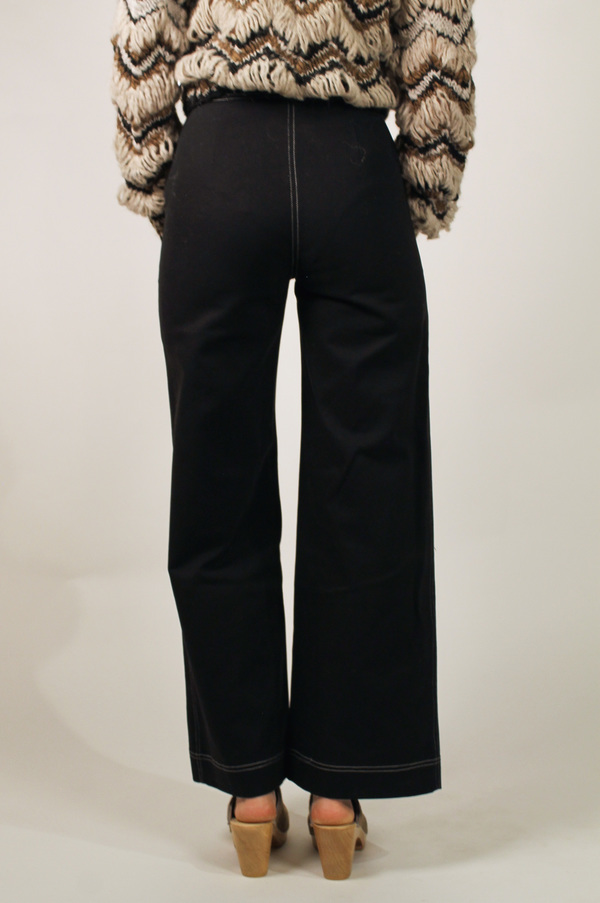 No.6 Dillon Wide Leg Trouser - BLACK No.6 Dillon Wide Leg Trouser - BLACK