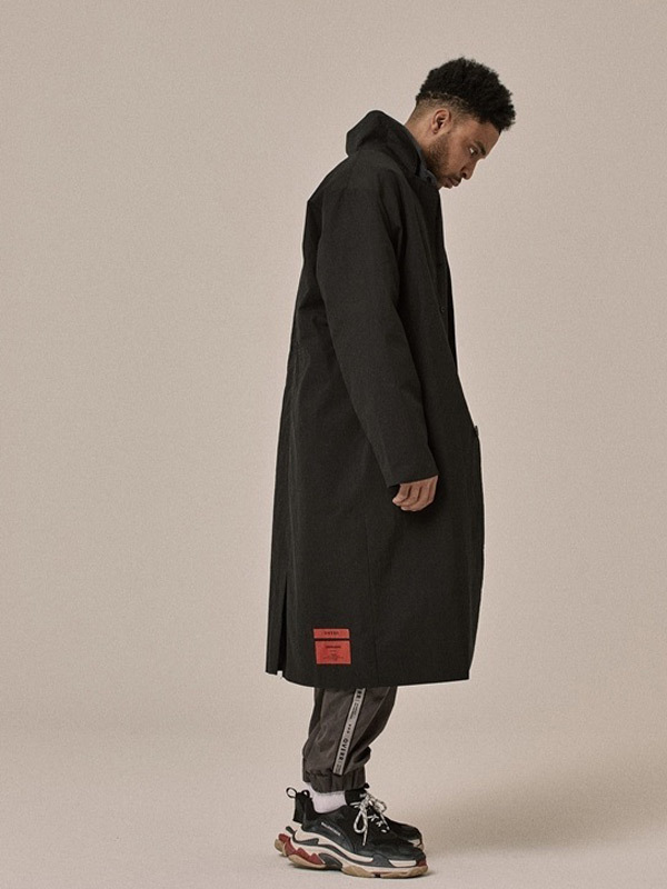 OVERR Side Postcard Coat Black Garmentory