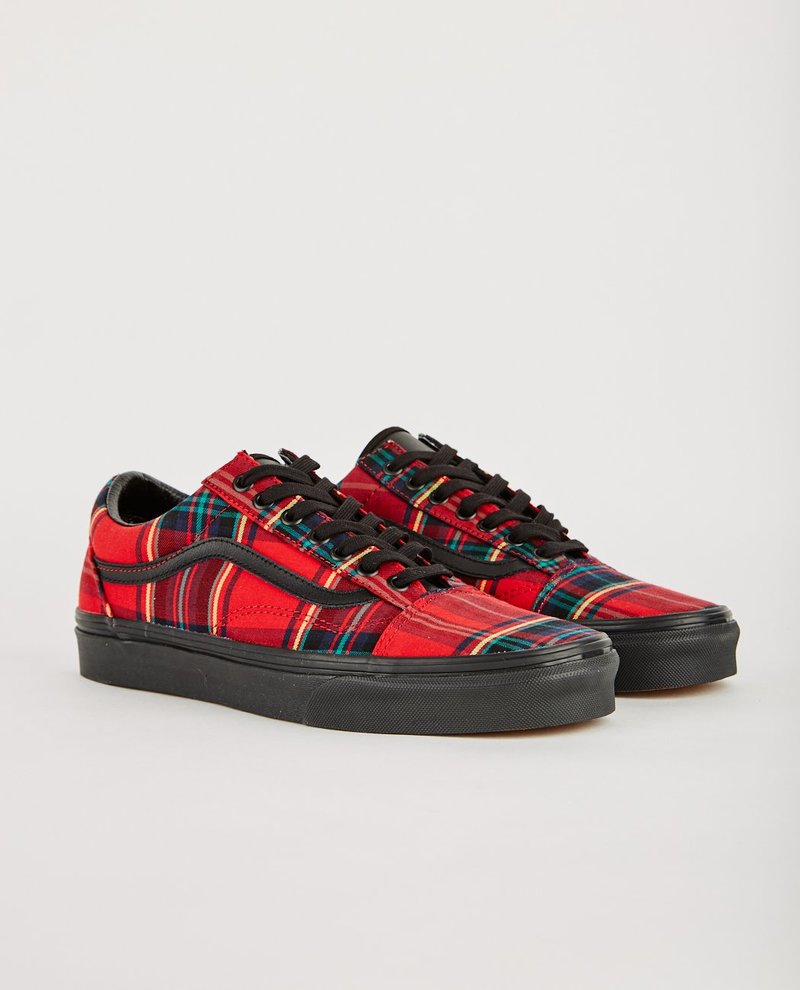 Vans Old Skool Plaid Vans Plaid Mix VANS OLD SKOOL RED PLAID