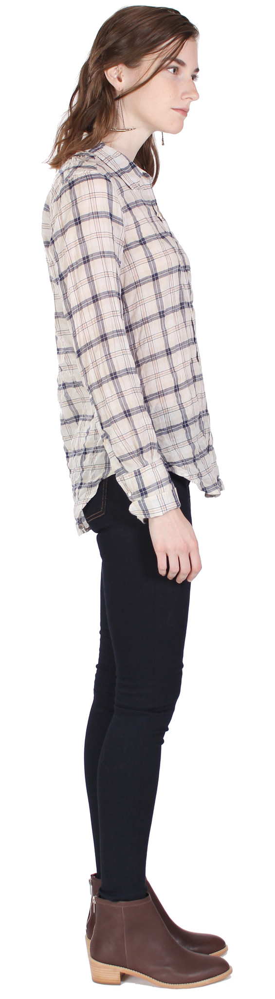 Nili Lotan Shirt Indigo Stripe in Multi Nili Lotan Shirt Indigo Stripe in Multi