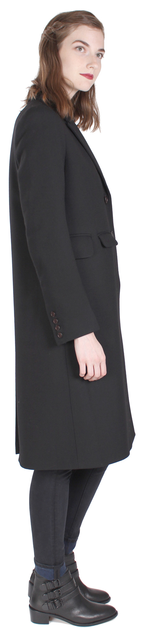 Smythe Tailored Coat with Removable Faux Fur Smythe Tailored Coat with Removable Faux Fur