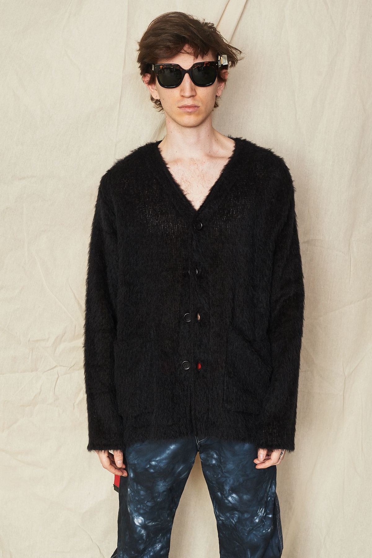 トップス Our Legacy Black Mohair Cardigan OUR LEGACY - Men Cardigan – Atelier New York