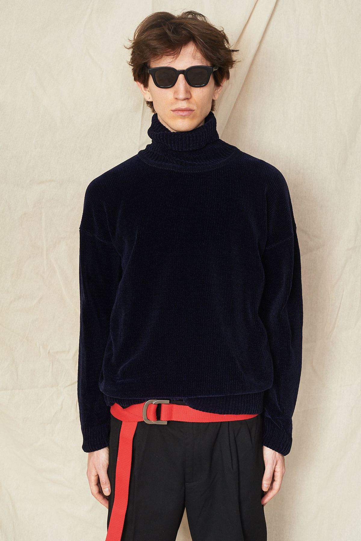 Our Legacy Velvet Turtleneck - Navy | Garmentory