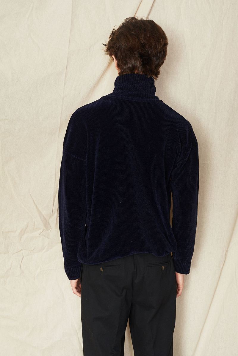 Our Legacy Velvet Turtleneck - Navy | Garmentory