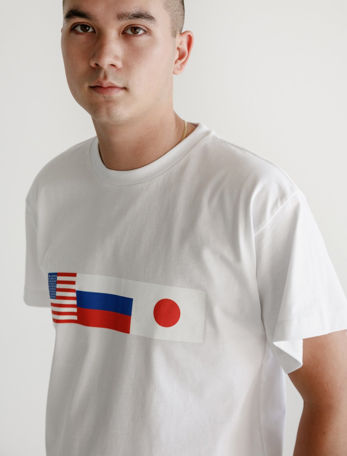 Gosha Rubchinskiy Flag T-Shirt White | Garmentory