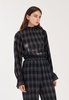 The Fifth Label Zone Tartan Top - Navy - Thumbnail 3