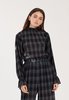 The Fifth Label Zone Tartan Top - Navy - Thumbnail 4