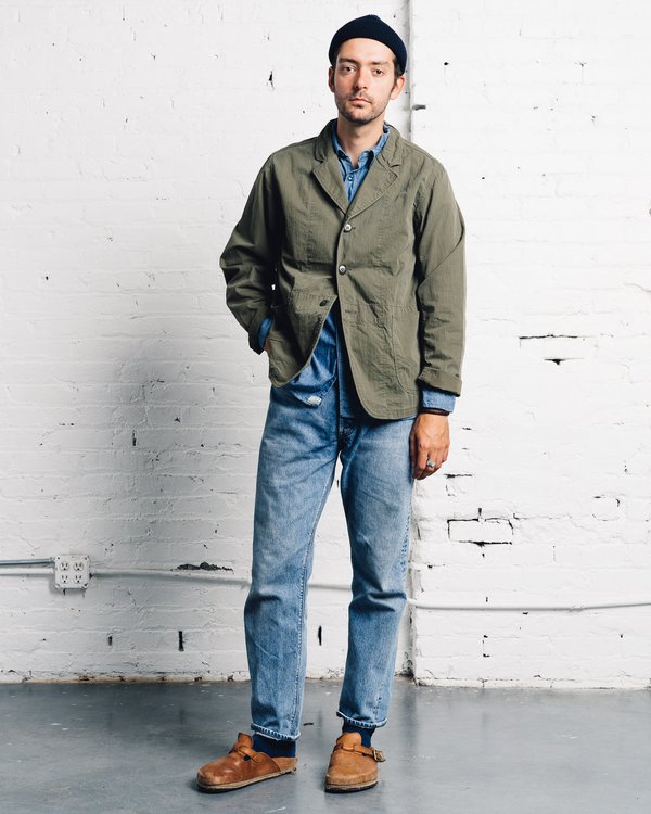 Kapital Ripstop Hospital Jacket - Khaki | Garmentory