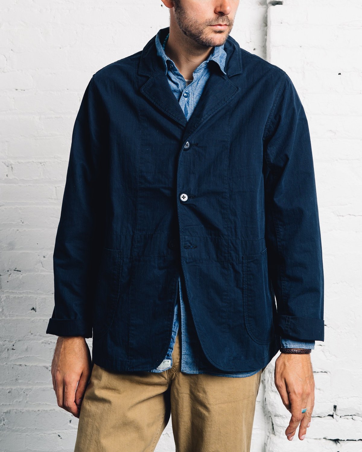 Kapital Ripstop Hospital Jacket - Navy | Garmentory
