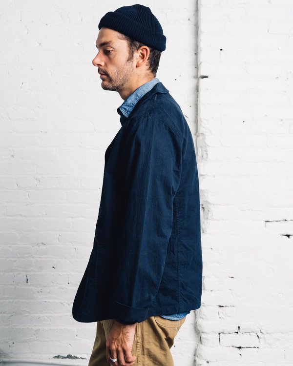 Kapital Ripstop Hospital Jacket - Navy Kapital Ripstop Hospital Jacket - Navy