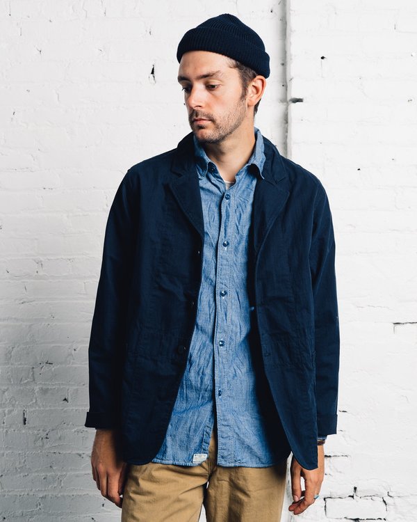 Kapital Ripstop Hospital Jacket - Navy Kapital Ripstop Hospital Jacket - Navy