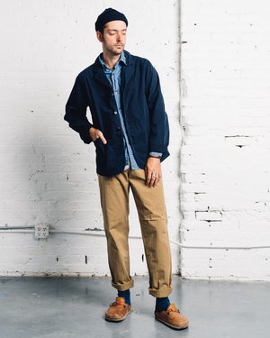 Kapital Ripstop Hospital Jacket - Navy Kapital Ripstop Hospital Jacket - Navy