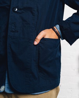 Kapital Ripstop Hospital Jacket - Navy Kapital Ripstop Hospital Jacket - Navy